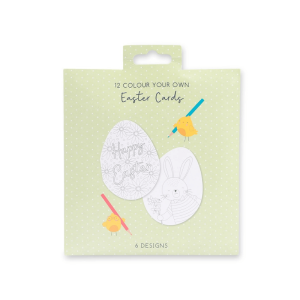 12 Colour Your Own Easter Cards