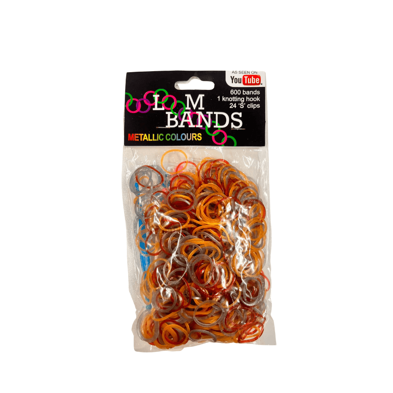 600 Metallic Loom Bands