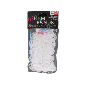 600 White Loom Bands