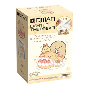 (77023)Mini Block Puzzle-Tonkatsu & Ebifurai no shippo's Cream Puffs