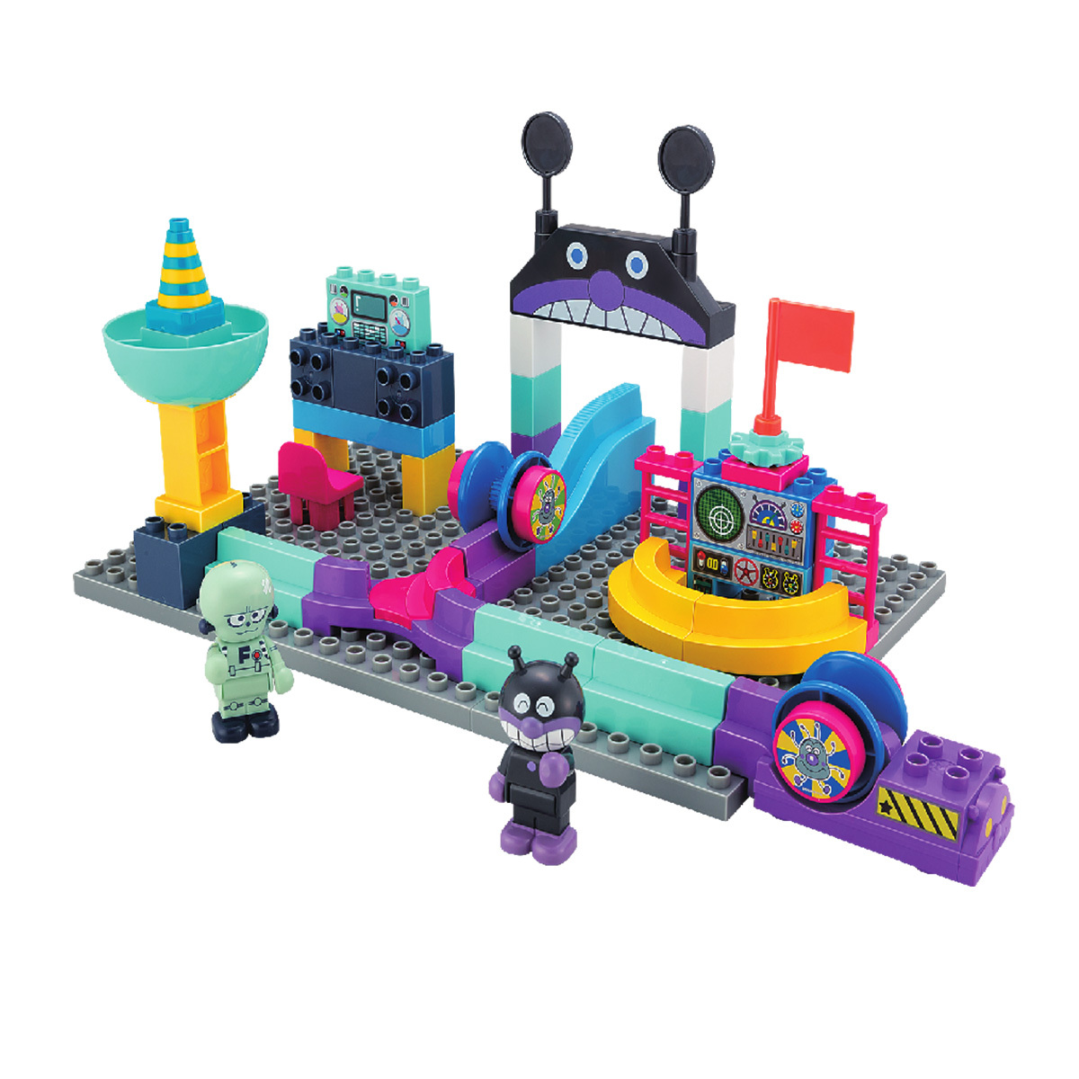 ANPANMAN COROCORO BLOCK BAIKINMAN CASTLE SET