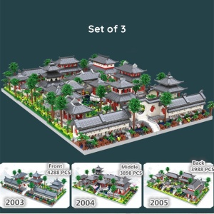 Ancient Dynasty Kingdom with Shrines Nano Building Set Collection