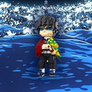 Anime Demon Slayer Tomioka Giyu Water Breathing Nano Building Blocks