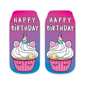 Ankle Socks- Happy Birthday Cupcake Print