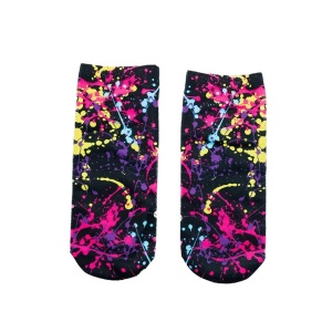 Ankle Socks- Neon Splatter