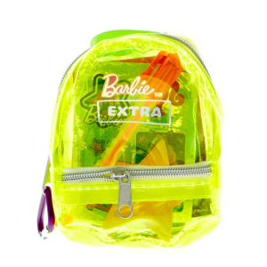 Barbie Extra Yellow Neon Stationery Backpack Surprise