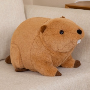 Billy & Willy the Fluffy Brown Beaver Plushie