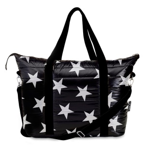 Black Puffer Star-Time  Print Tote Bag