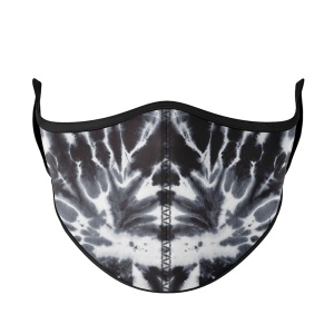 Black & White Tie-Dye Face Mask