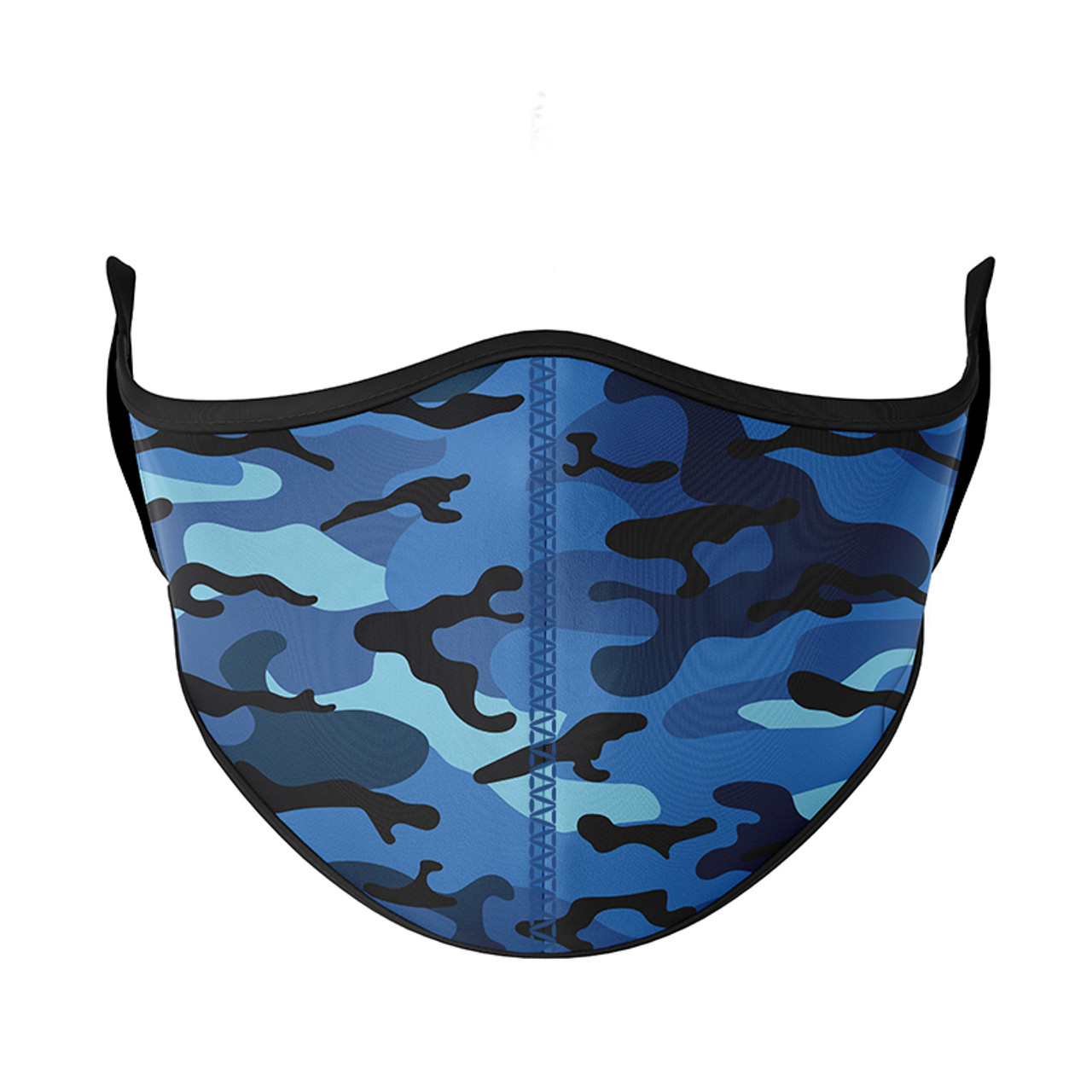 Blue Camo Face Mask