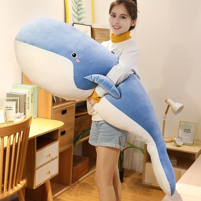 Blue Giant Kawaii Whale Plushie