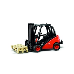 Bruder 02511 Linde fork lift H30D with 2 pallets