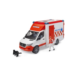 Bruder 02676 MB Sprinter Ambulance with driver and L+S Module