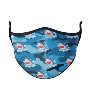 Camo Shark Face Mask