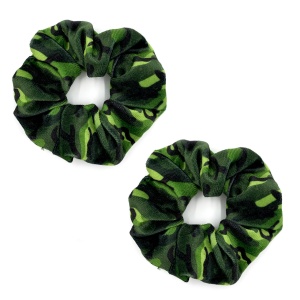 Camouflage Velvet Scrunchie