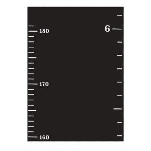 Chalkboard Growth Chart Vinyl Wall Decal