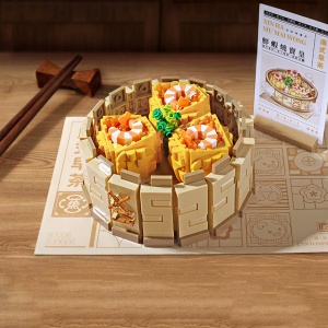 Chinese Dim Sum Micro Building Blocks Collection