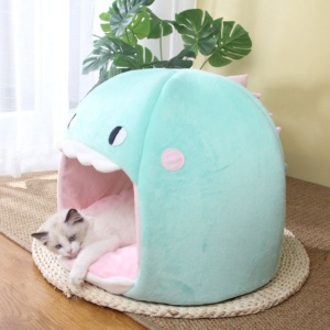 Chonky Kawaii Dinosaur Cave Cat Dog Bed