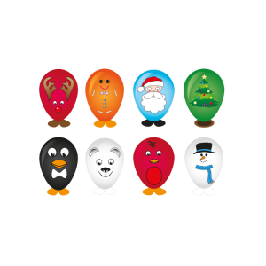 Christmas Balloon Heads