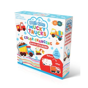 Color Changing Bath Stickers - Mucky Trucks