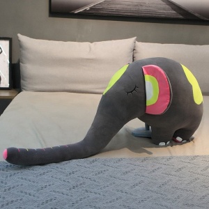 Colourful Sleeping Elephant Plushies - Limited Stock