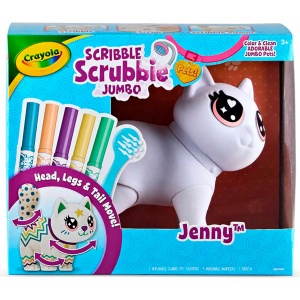 Crayola Scribble Scrubbie Poseable Jumbo Cat - Jenny