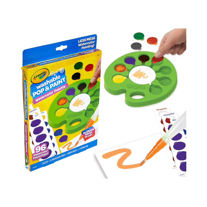 Crayola Washable Pop & Paint Water Colour Palette