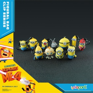 Despicable Me 4 - (Movie 4) 3D Foam Bag Clip Series