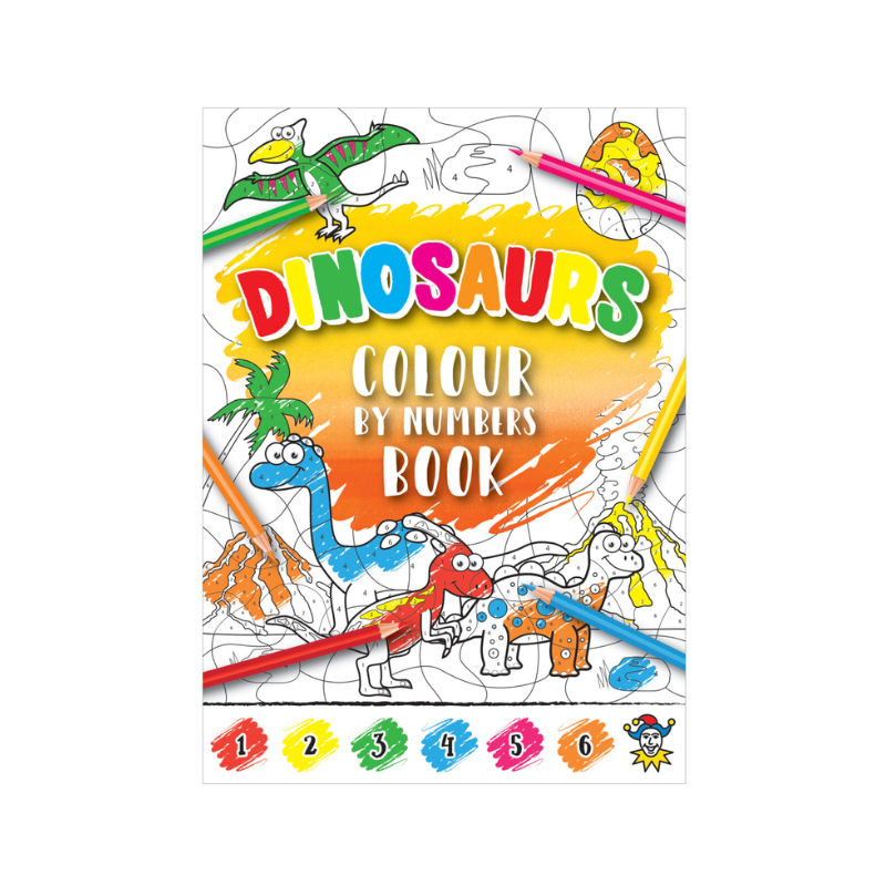 Dinosaur Colour By Numbers Book