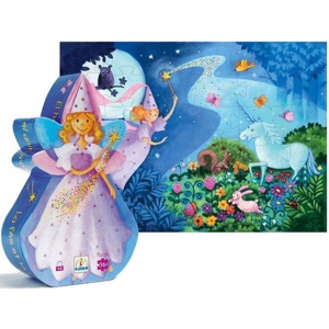 Djeco Silhouette Puzzle - Fairy & Unicorn