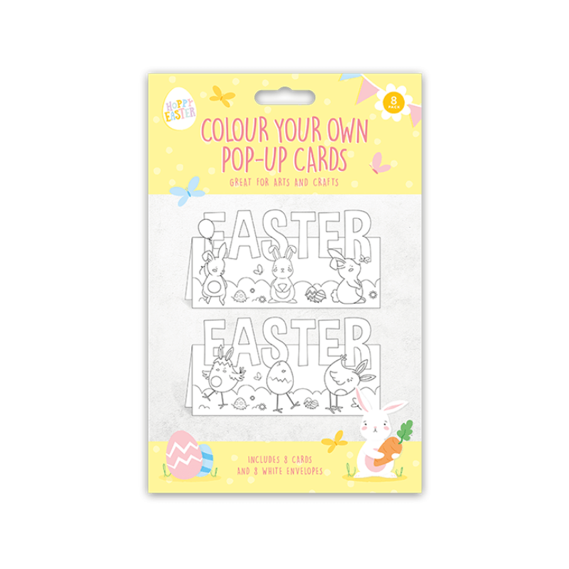 Easter Colour Your Own Cards 8 Pack