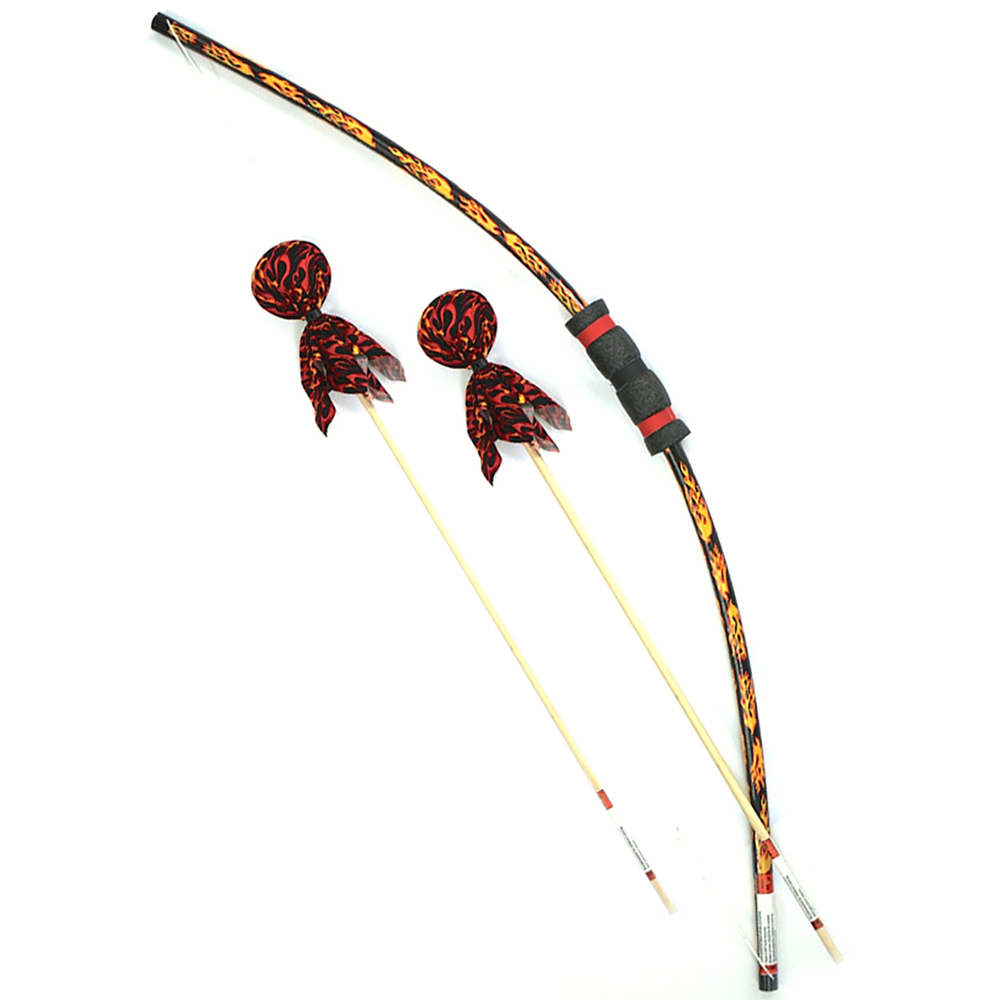 Flame Bow & Arrows Set with Bulls Eye