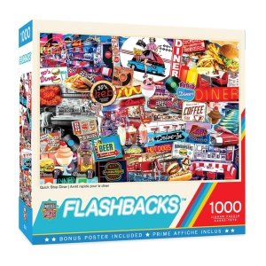 Flashbacks Quick Stop Diner - 1000pc Puzzle