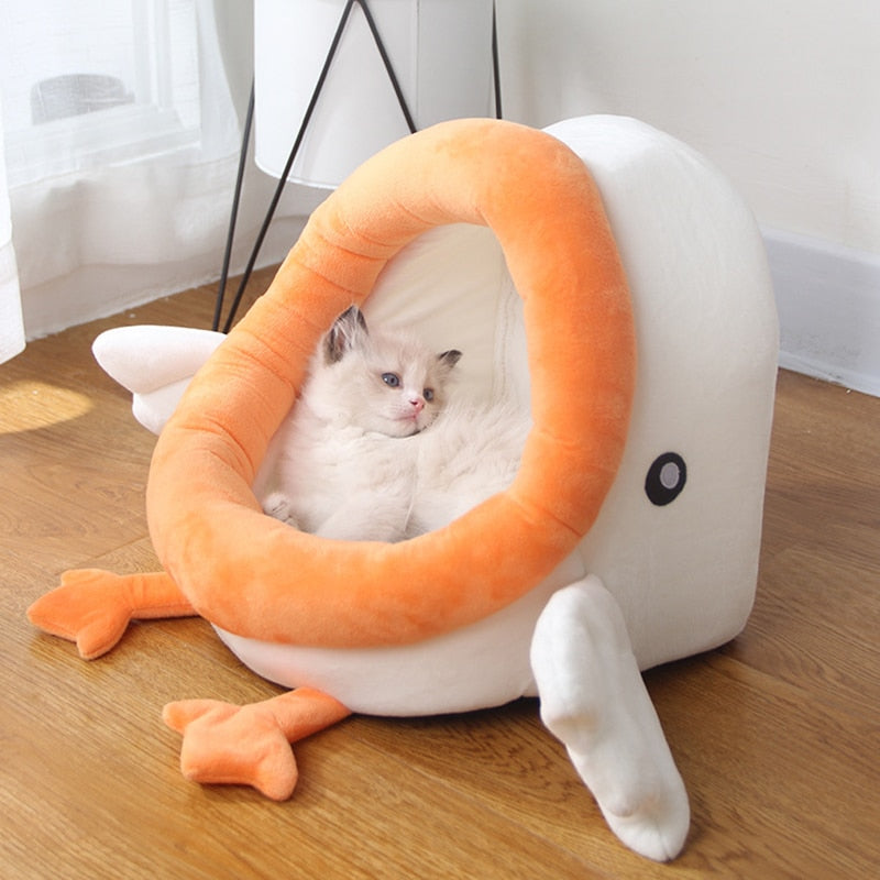 Flying White Duck Cat Bed