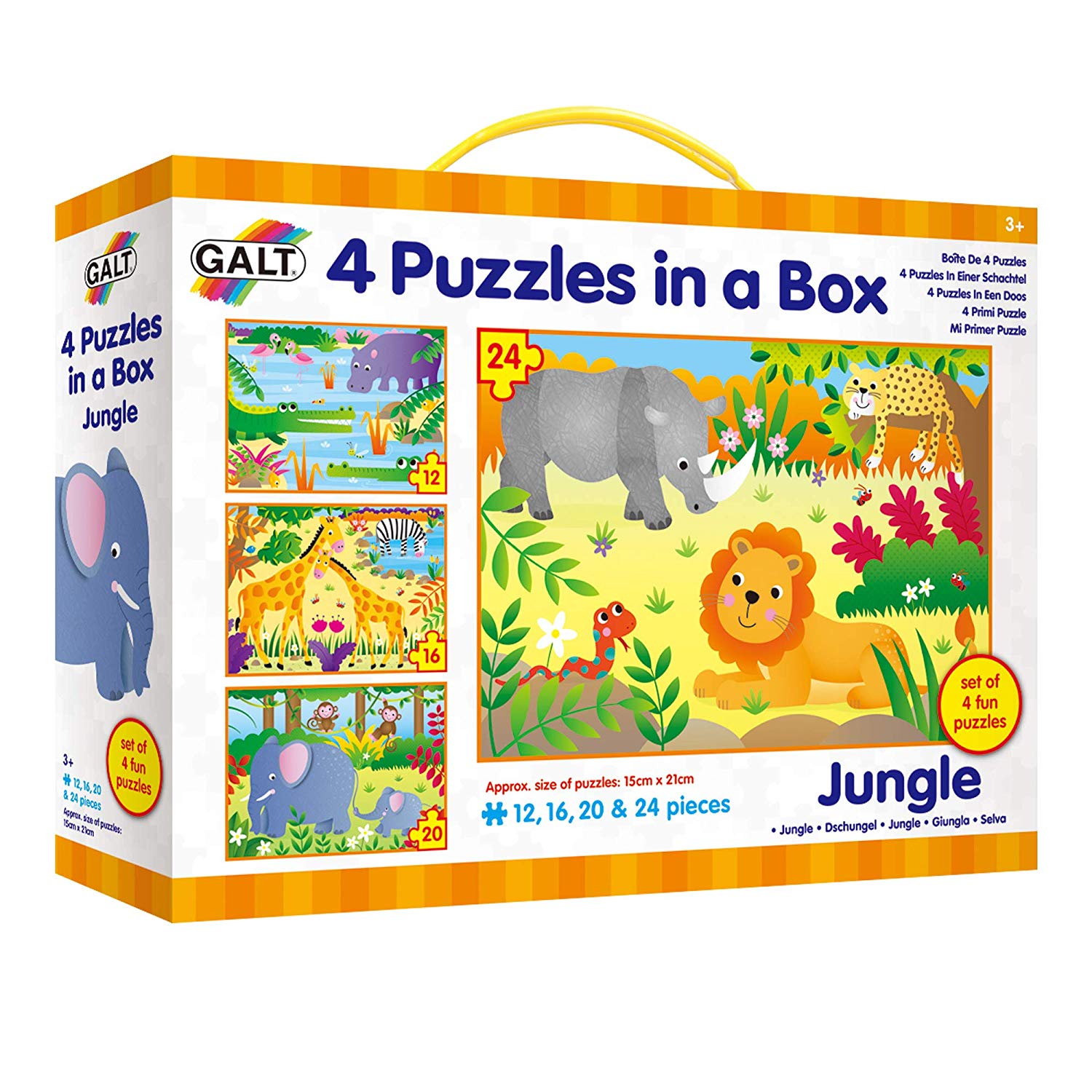 Galt 4 Puzzles in a box-Jungle