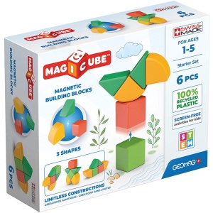 Geomag 200 MagiCube 3 Shapes Eco Starter Set 6 pcs