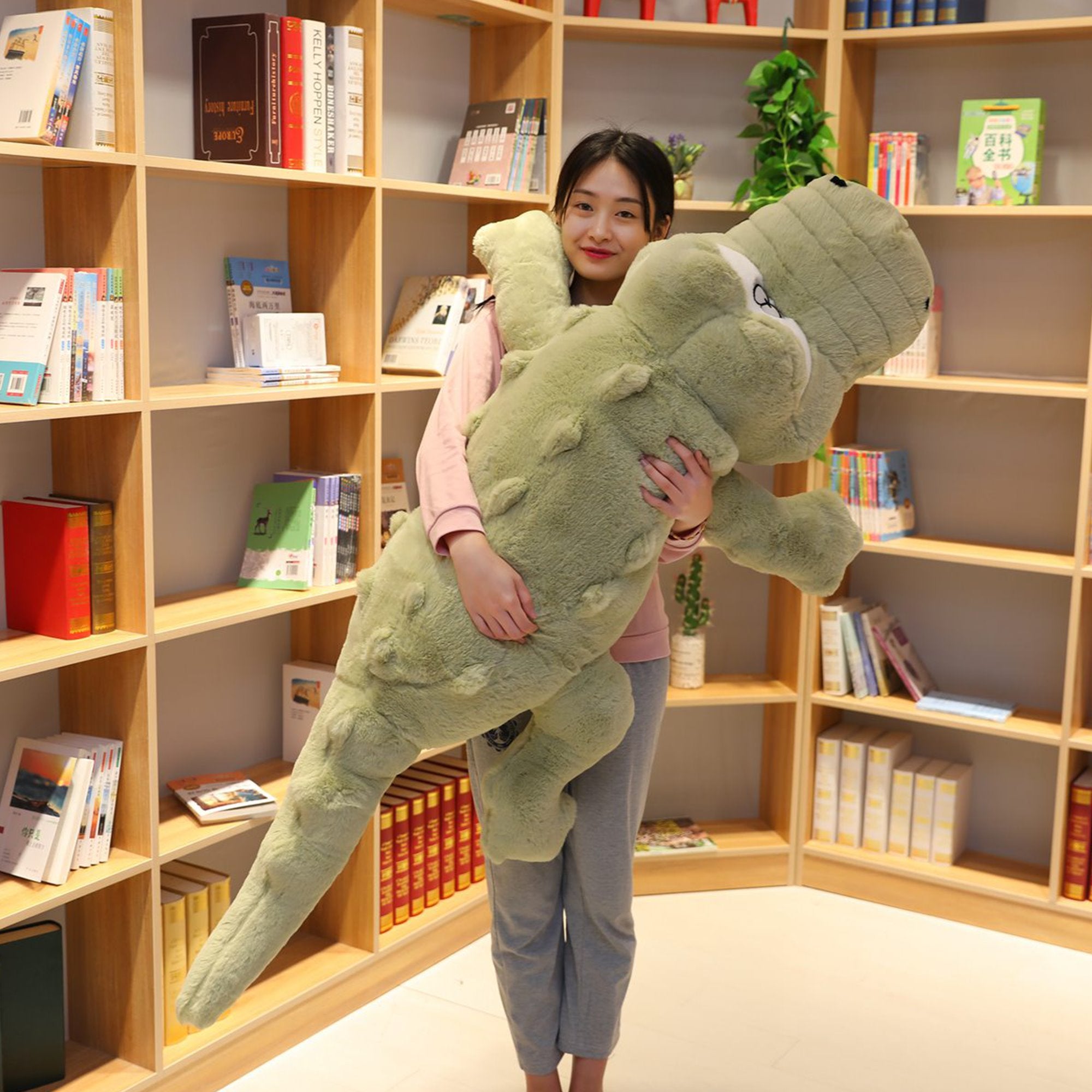 Giant Crocodile Companion Plush