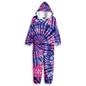 Grapevine Tie-Dye Fuzzy One Piece