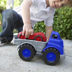 Green Toys Flatbed with Red Race Car