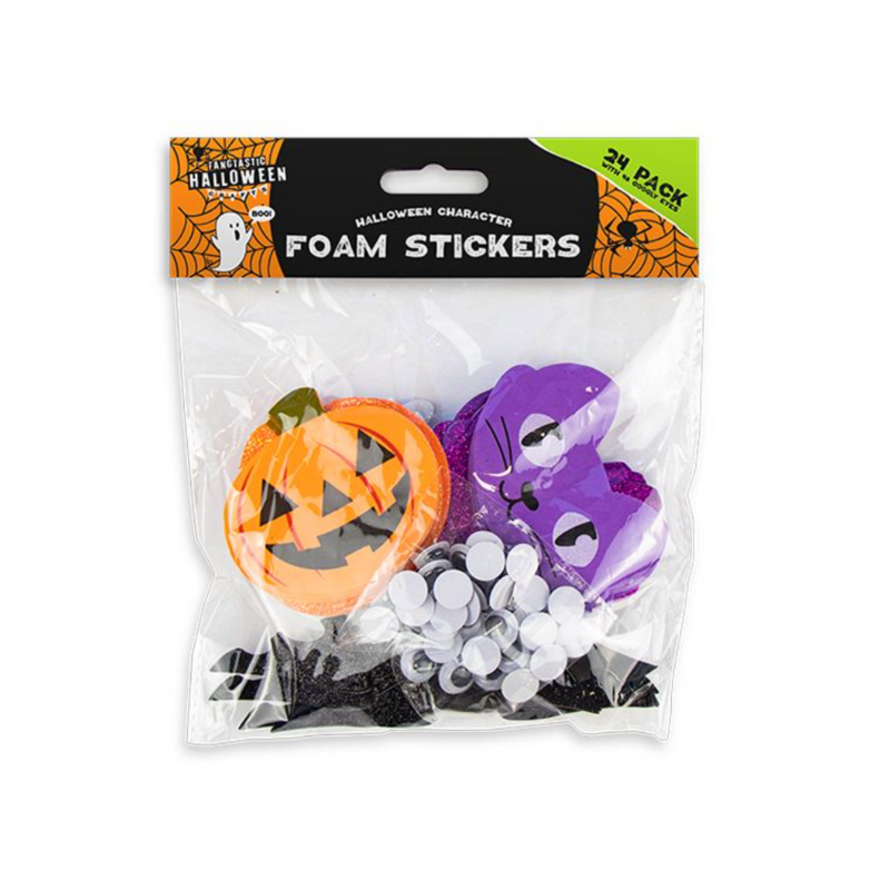 Halloween Foam Stickers with Googly Eyes