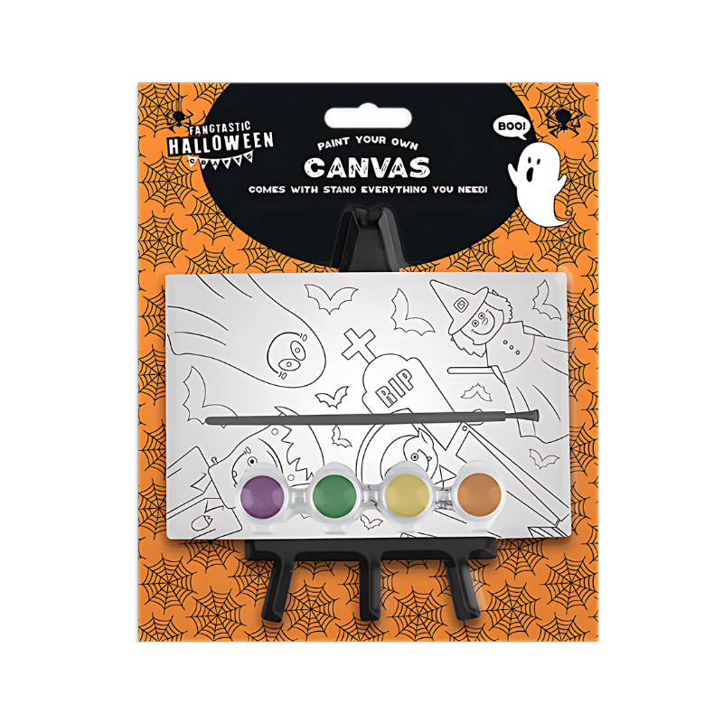 Halloween Paint Your Own Canvas with Stand