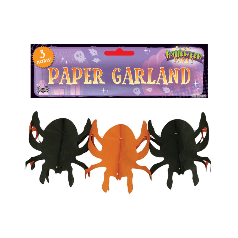 Halloween Paper Garland - Spider