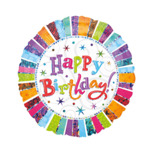 Happy Birthday Multicolour Jumbo Foil Balloon 32"