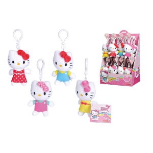 Hello Kitty Plush Key Chains 4-ass