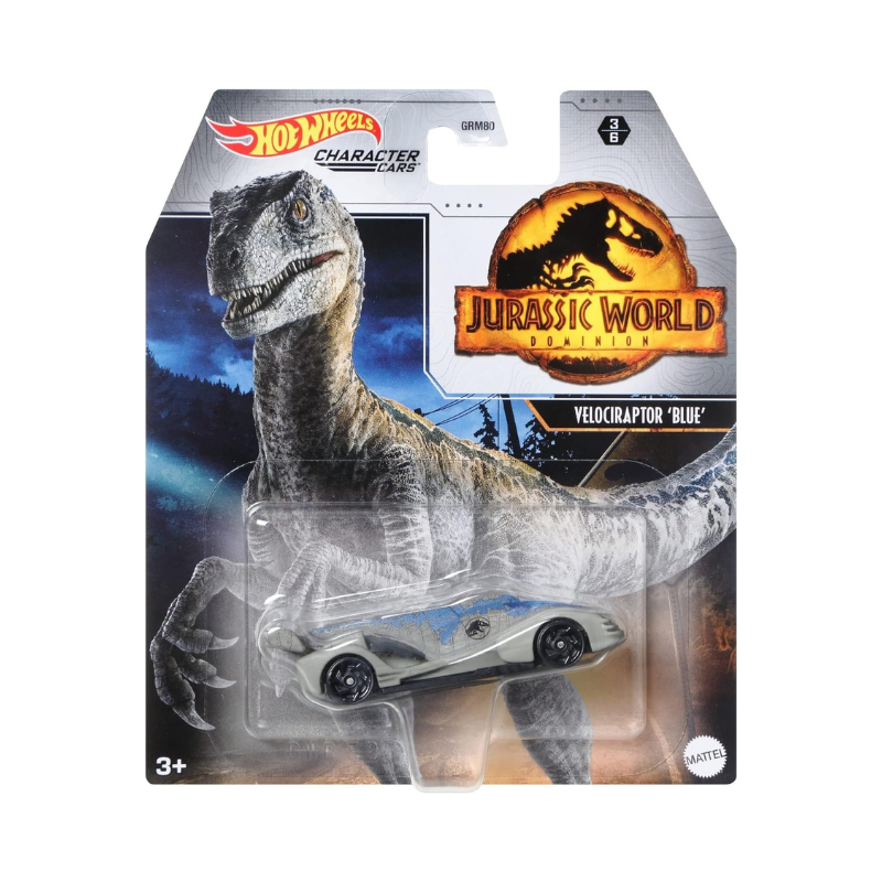 Hot Wheels Jurassic World Velociraptor Blue