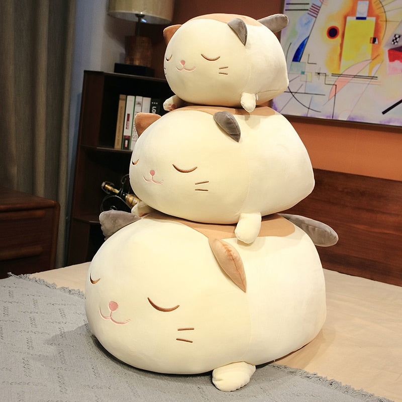 Huge Snuggly Caramel Cat Plush