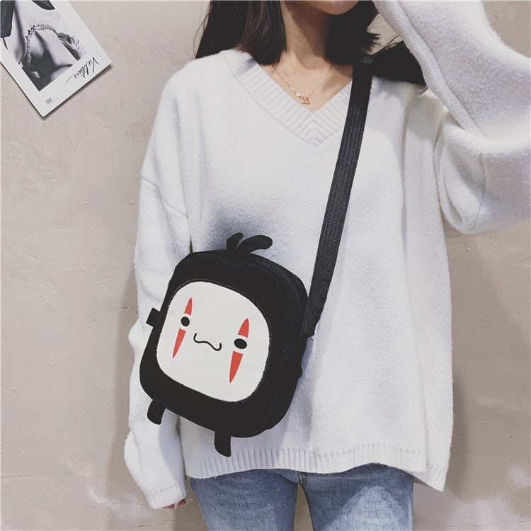 Japanese Anime No-Face Crossbody Small Bag