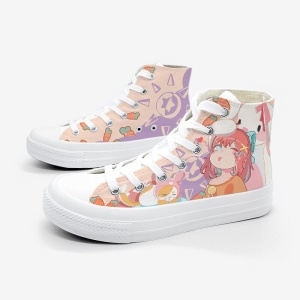 Japanese Kawaii Girl Bunny Carrots Women's Sneakers Trainers