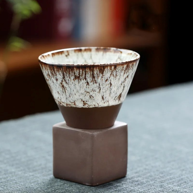 Japanese-theme Ceramic Kiln Cone 200ml Tea Cup