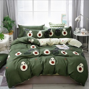 Kawaii Avocado Buddies Bedding Set